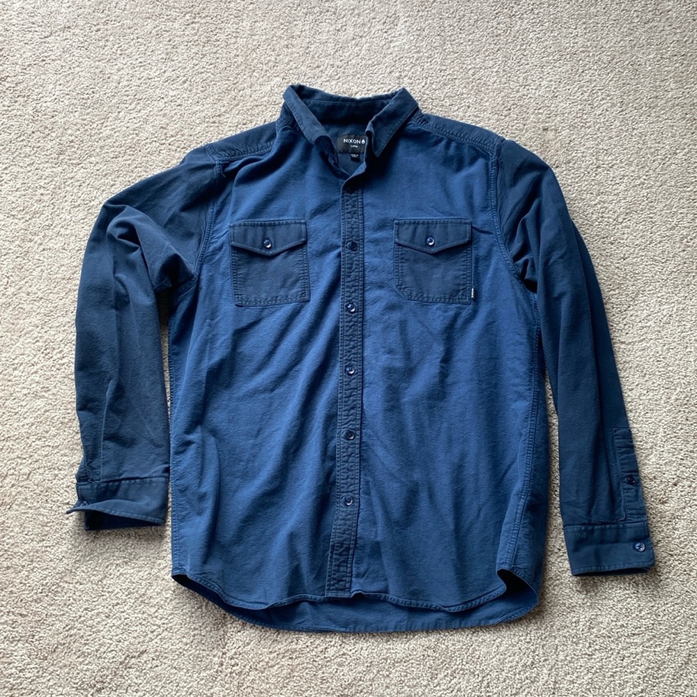Nixon Long Sleeve Button Up Mens Large